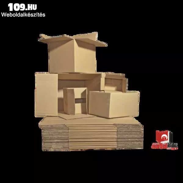Hullámkarton doboz barna 385 x 280 x 210 mm