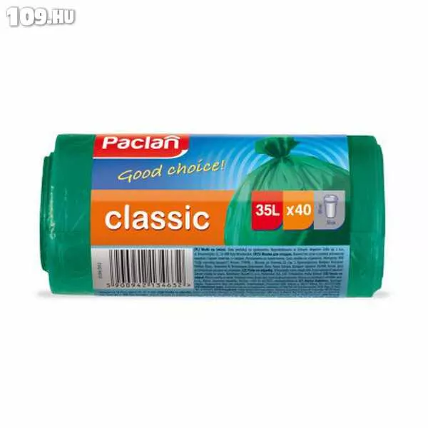 Szemeteszsák PACLAN CLASSIC 35L
